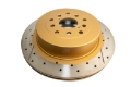 Picture of DBA 02-07 Subaru WRX STi 10 Stud Hole Rear Drilled & Slotted Street Series Rotor