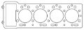 Picture of Cometic Coventry Climax 2L 80mm -043 inch CFM-20 Model FWA-B-E Head Gasket