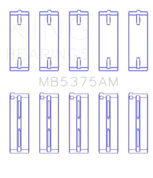 Picture of King Engine Bearings Toyota 2ZZGE Crankshaft Main Bearing Set