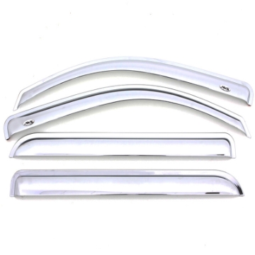 Picture of AVS 2019 RAM 1500 Crew Cab Ventvisor Outside Mount Front & Rear Window Deflectors 4pc - Chrome