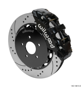 Picture of Wilwood AERO6 Front Hat Kit 14-00 Drilled 03-09 Nissan 350Z w-Lines