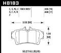 Picture of Hawk 94-04 Ford Mustang Performance Ceramic Street Rear Brake Pads