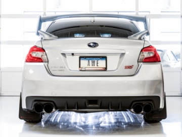 Picture of AWE Tuning Subaru STI VA - WRX GV - STI GV Sedan Touring Edition Exhaust - Diamond Black Tip 102mm