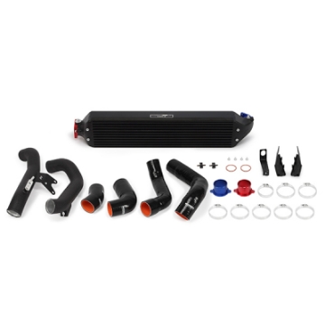 Picture of Mishimoto 2016+ Honda Civic 1-5T - 2017+ Honda Civic Si Black Intercooler Kit w-Black Pipes