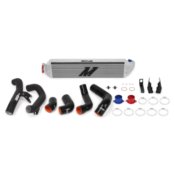 Picture of Mishimoto 2016+ Honda Civic 1-5T - 2017+ Honda Civic Si Silver Intercooler Kit w-Black Pipes