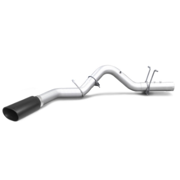 Picture of Banks Power 17+ GM Duramax L5P 2500-3500 Monster Exhaust System - SS Single Exhaust w- Black Tip