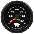 Picture of Autometer Extreme Environment 2-1-16in 120psi Stepper Motor Oil Pressure Gauge w- Warning Light