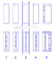 Picture of King Engine Bearings General Motors 379 V8 OHV Size -026 Crankshaft Main Bearings Set of 5