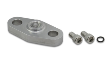Picture of Vibrant Aluminum Turbo Oil Inlet Flange w- -4AN Male for Garrett GT3788-GT4088R-GTX4088R-GT4094R