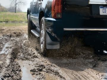 Picture of WeatherTech 2018+ Ford Expedition Max No Drill Mudflaps - Black