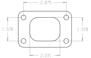 Picture of Cometic Turbo FLG T25 Garrett Turbine Inlet Exhaust Gasket