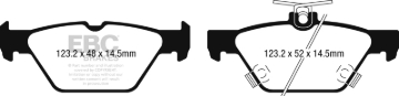 Picture of EBC 15-17 Subaru Legacy 2-5L-3-6L Ultimax Rear Brake Pads