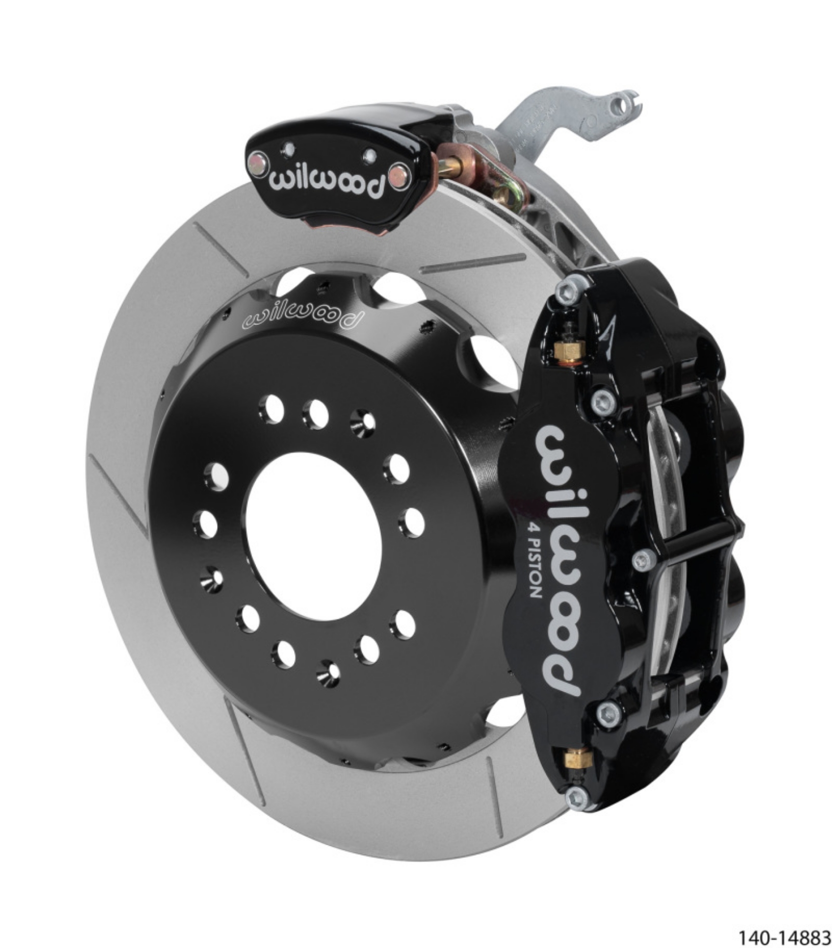 Picture of Wilwood Narrow Superlite 4R-MC4 Black Rear Kit 12-88in Slotted Rotor 88-96 Chevy Corvette C4