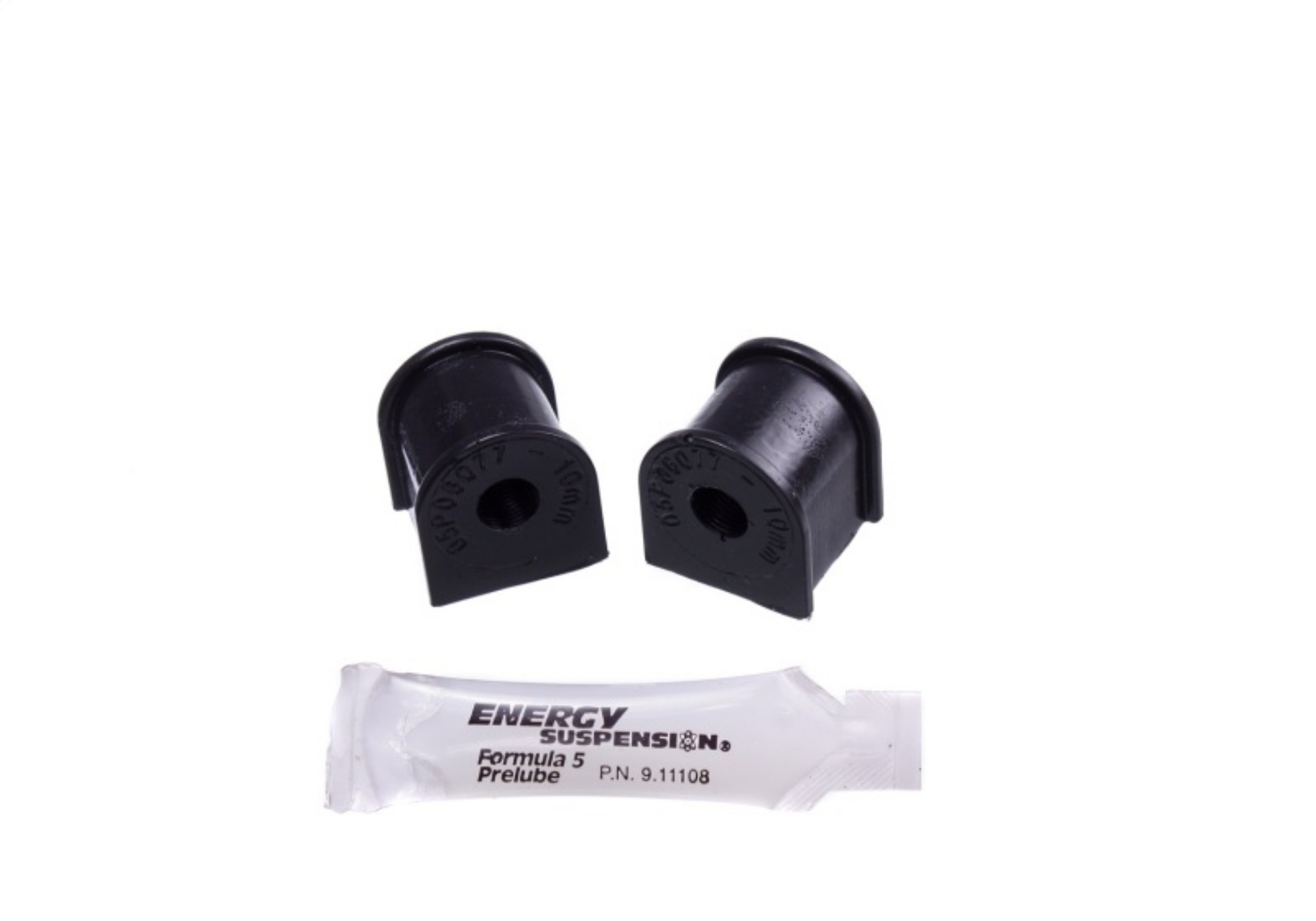 Picture of Energy Suspension 06-11 Honda Civic Excl Si 10mm Rear Sway Bar Bushings - Black