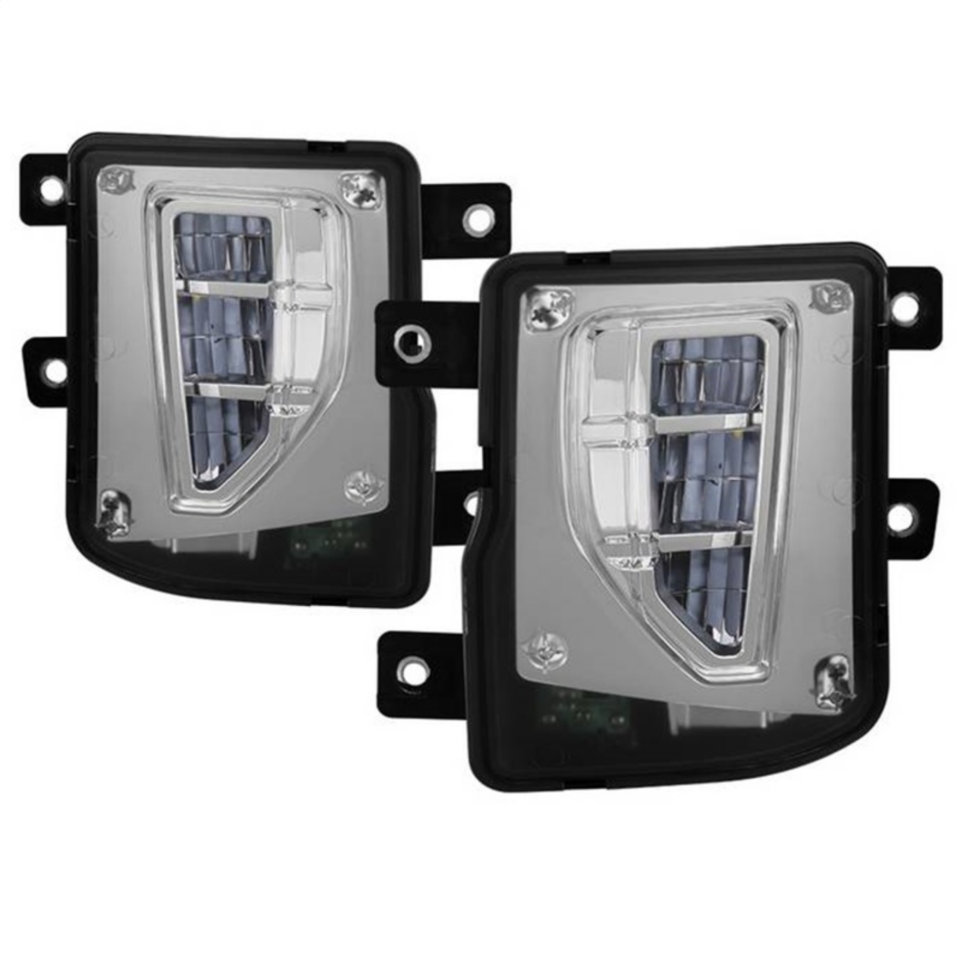 Picture of Spyder 16-18 Chevy Silverado 1500 OEM Style Full LED Fog Light w-Switch - Clear FL-CSIL16-LED-C