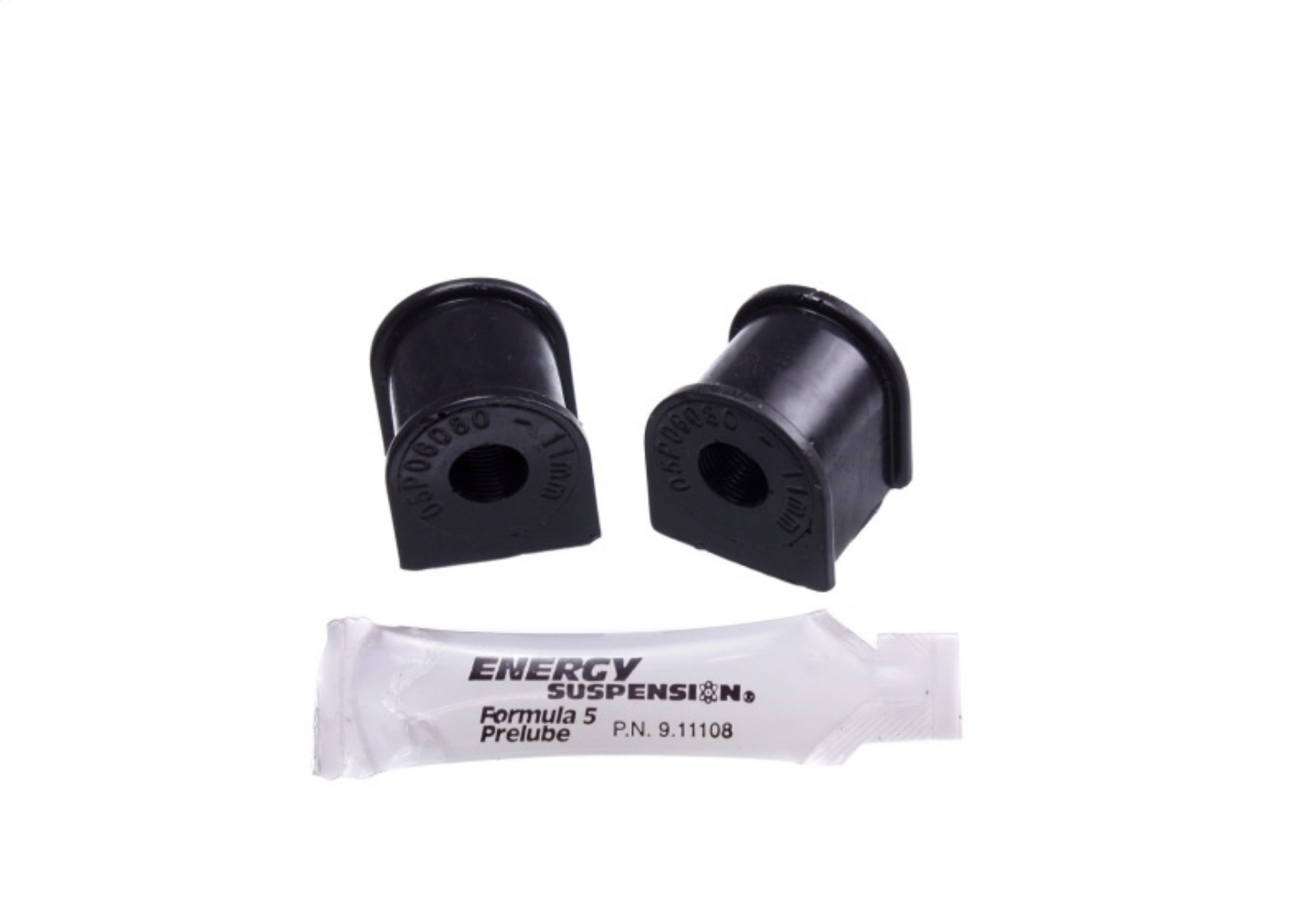 Picture of Energy Suspension 06-11 Honda Civic Excl Si 11mm Rear Sway Bar Bushings - Black