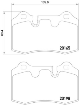 Picture of Hella 05-14 Aston Martin DB9 Rear Brake Pad Set