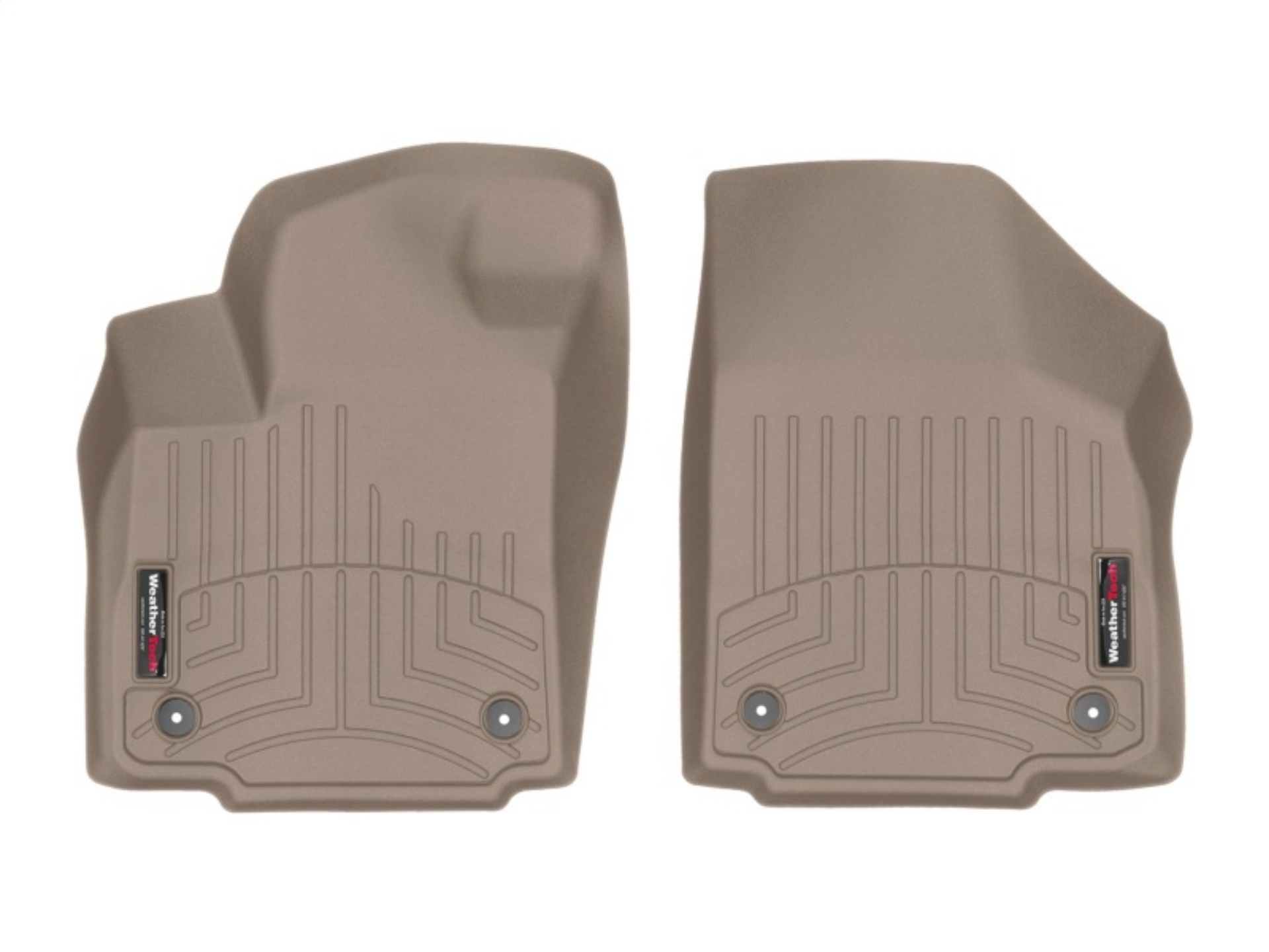 Picture of WeatherTech 97-04 Chevrolet Corvette C5 Coupe-Convertible Front FloorLiner - Tan