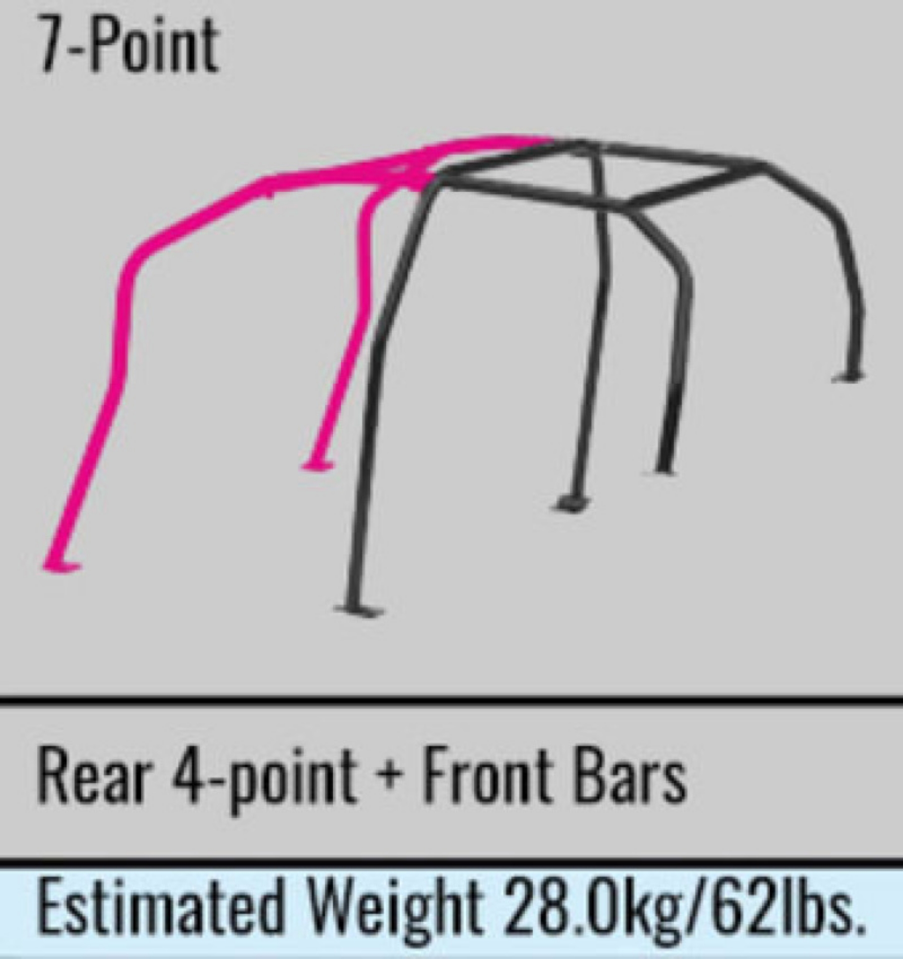Picture of Cusco Steel Roll Cage 7-Point 4-5-Passenger Around Dash Mitsubishi Evo 10 CZ4A S-O - No Cancel