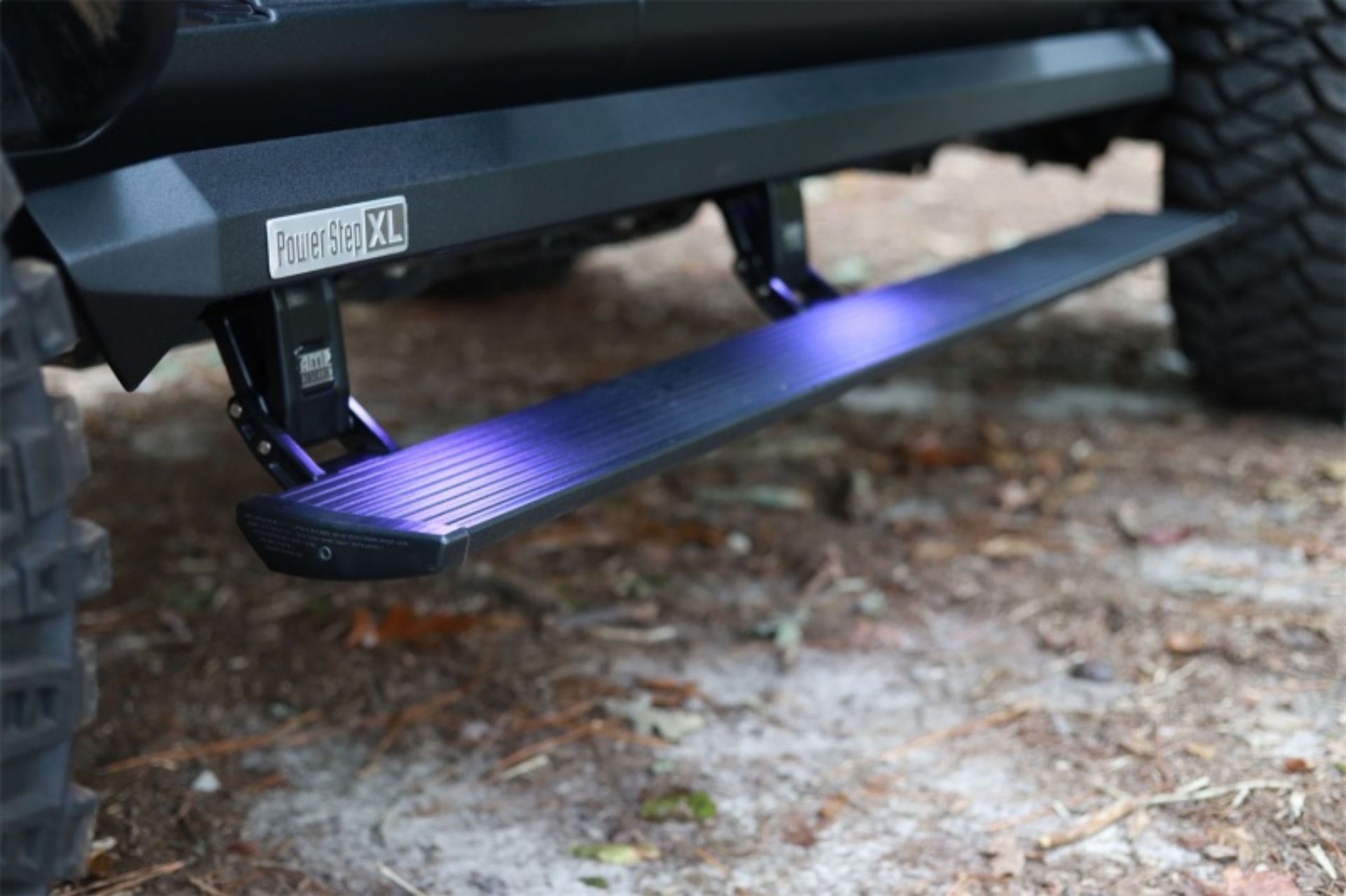 Picture of AMP Research 18-24 Jeep Wrangler JL 2DR PowerStep XL - Black Incl OEM Style Illumination
