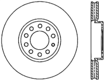 Picture of StopTech 15-18 Audi A3-A3 Quattro Cryo Sport Drilled & Slotted Front Right Rotor