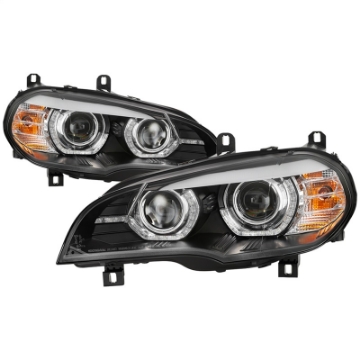 Picture of Spyder 07-10 BMW X5 E70 HID Models Only Projector Headlights - Black PRO-YD-BMWE7007-AFSHID-BK