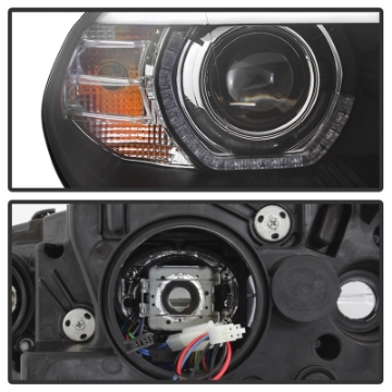 Picture of Spyder 07-10 BMW X5 E70 HID Models Only Projector Headlights - Black PRO-YD-BMWE7007-AFSHID-BK