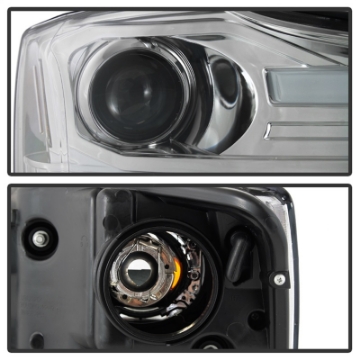 Picture of Spyder 04-15 Nissan Titan - 04-07 Nissan Armada V2 Projector Headlights - Chrome PRO-YD-NTI04-DRL-C