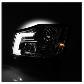 Picture of Spyder 04-15 Nissan Titan - 04-07 Nissan Armada V2 Projector Headlights - Chrome PRO-YD-NTI04-DRL-C