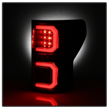 Picture of Spyder 07-13 Toyota Tundra V2 Light Bar LED Tail Lights - Black ALT-YD-TTU07V2-LB-BK