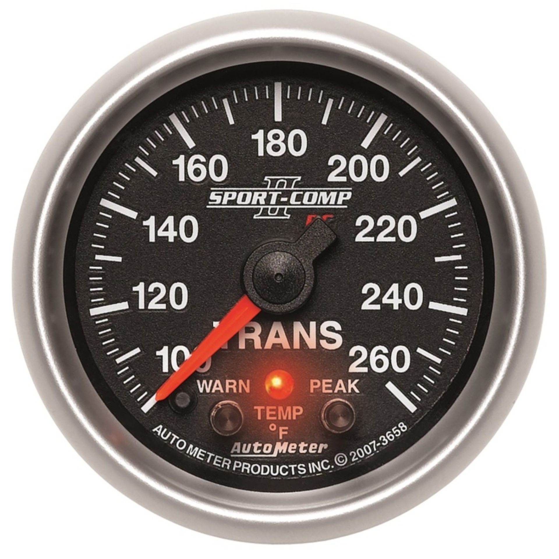 Picture of Autometer Elite 52-4mm 100-260F Transmission Temperature Peak & Warn w- Electronic Control Gauge
