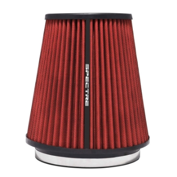 Picture of Spectre HPR Conical Air Filter 6in- Flange ID - 7-719in- Base OD - 8-5in- Tall - Red