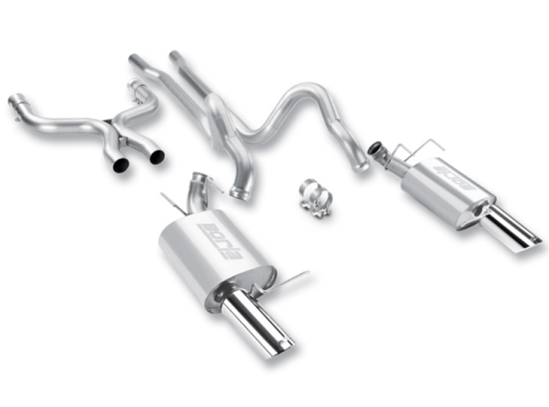 Picture of Borla 2011-2012 Mustang GT 5-0L 8cyl 6spd RWD Aggressive ATAK Catback Exhaust