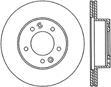 Picture of StopTech 89-92 Mazda RX-7 Slotted & Drilled Left Front Rotor