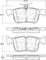 Picture of StopTech 13-18 Lincoln MKZ - Ford Fusion Street Select Rear Brake Pads