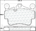Picture of StopTech Street Select 17-18 Porsche 718 Boxster-Cayman w-Ceramic Brakes Front Brake Pads