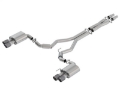 Picture of Borla 2018 Ford Mustang GT 5-0L AT-MT w-o Valves S-Type 3in Cat-Back Exhaust w-Carbon Fiber Tips