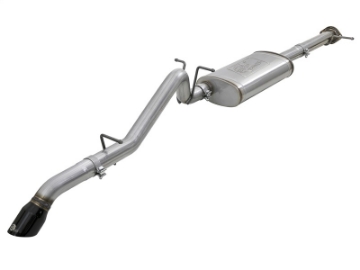 Picture of aFe MACH Force-Xp Hi-Tuck 3in- 409 SS C-B Exhaust 15-18 GM Colorado-Canyon L4-2-5L-V6-3-6L - Blk Tip