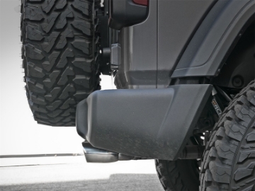 Picture of aFe Rebel Series 2-5in- 304 SS C-B Exhaust System 2018 Jeep Wrangler JL V6-3-6L - Polished Tip
