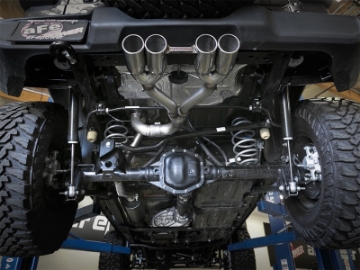 Picture of aFe Rebel Series 2-5in- 304 SS C-B Exhaust System 2018 Jeep Wrangler JL V6-3-6L - Polished Tip