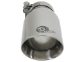 Picture of aFe MACH Force-Xp Universal 304 SS Single-Wall Clamp-On Exhaust Tip - Polished
