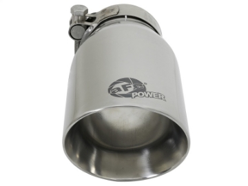 Picture of aFe MACH Force-Xp Universal 304 SS Single-Wall Clamp-On Exhaust Tip - Polished