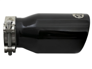 Picture of aFe MACH Force-Xp Universal 409 SS Single-Wall Clamp-On Exhaust Tip - Black