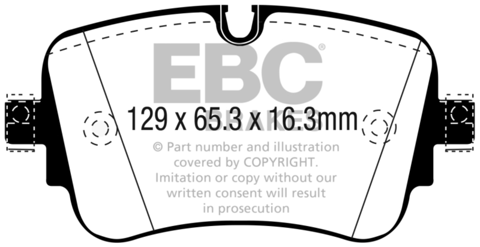 Picture of EBC 16-18 Audi Q7 Yellowstuff Rear Brake Pads