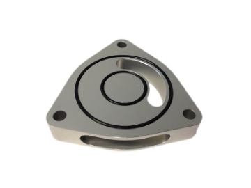 Picture of Torque Solution Blow Off BOV Sound Plate Silver - 2016+ Honda Civic 1-5T