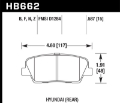 Picture of Hawk 10 Hyundai Genesis Coupe w-o Brembo Breaks HP+ Autocross 15mm Rear Brake Pads