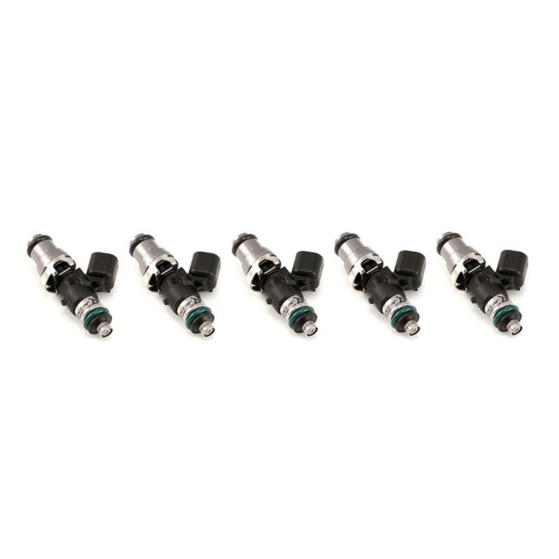 Picture of Injector Dynamics ID1300X Injectors - 48mm Length - 14mm Top - 14mm Lower Set of 5