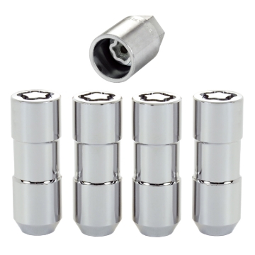 Picture of McGard Wheel Lock Nut Set - 4pk- Cone Seat Duplex 9-16-18 - 7-8 Hex - 2-5in- Length - Chrome