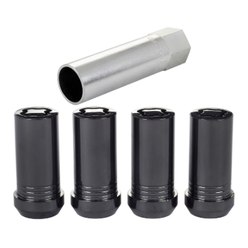 Picture of McGard Wheel Lock Nut Set - 4pk- Tuner - Cone Seat M14X1-5 - 1in- Hex - 1-935in- Length - Black