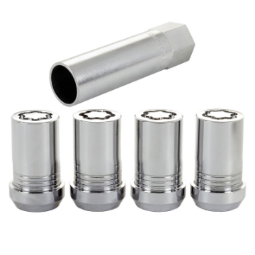 Picture of McGard Wheel Lock Nut Set - 4pk- Tuner - Cone Seat M14X1-5 - 22mm Hex - 1-648in- Length - Chrome